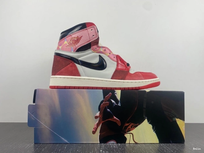 Bmlin shoes DV1748-601 1 Spider-Verse High Jordan the Across OG Spider-Man 0805